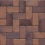 Muhr paving 04SG  Красно-коричневый оббитый пестрый Спец